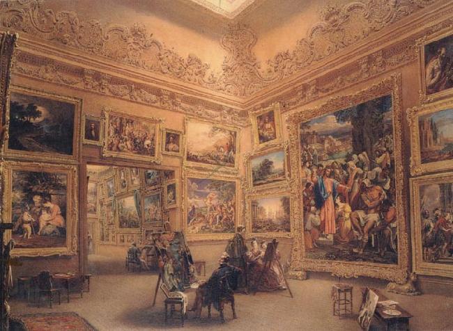 Frederick Mackenzie The National Gallery when at Mr J.J Angerstein's House,Pall Mall oil painting image